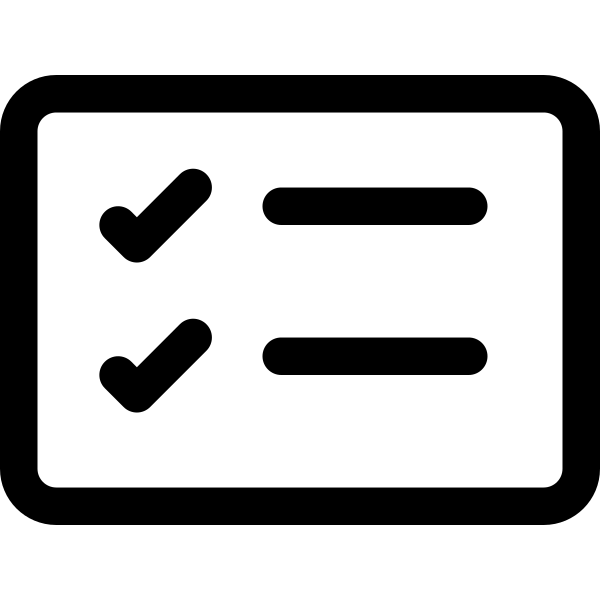 Card Checklist