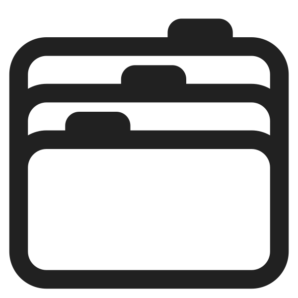 Card Index Dividers High Contrast Vector