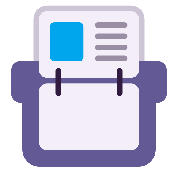 Card Index Flat Vector
