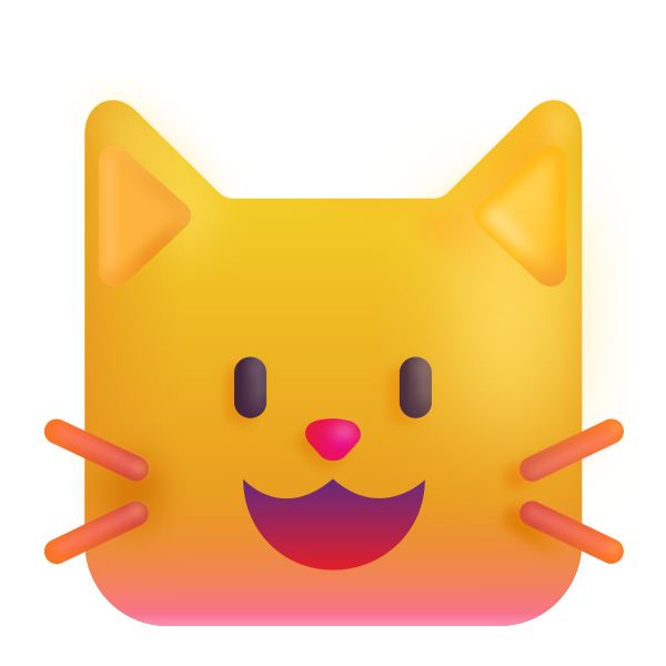 Cat Face Color Vector