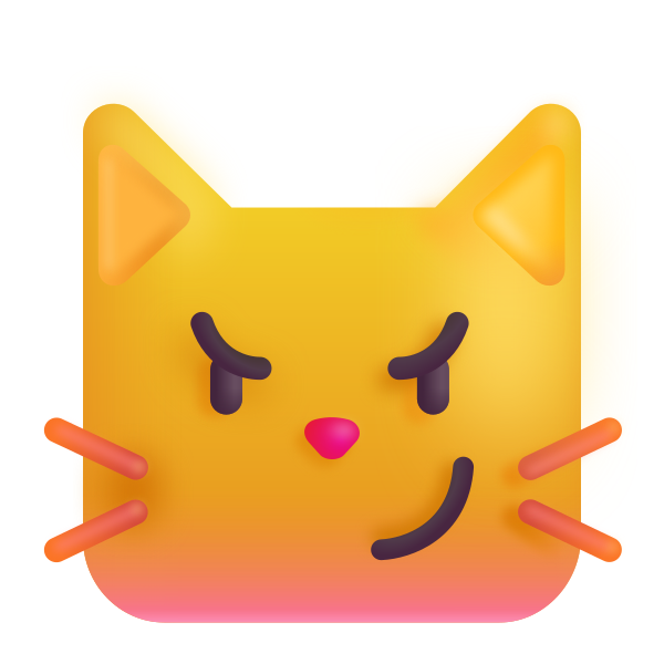 Cat With Wry Smile Color