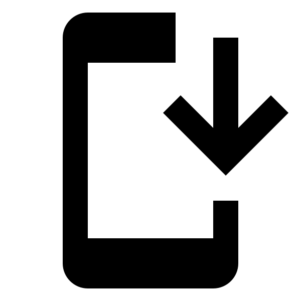 Cellphone Arrow Down Variant