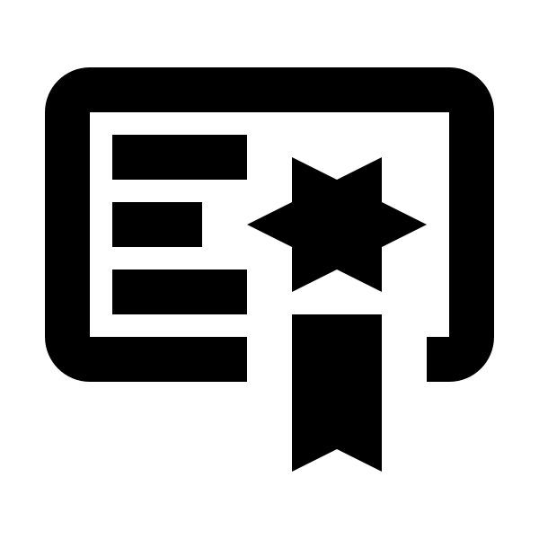Certificate Outline