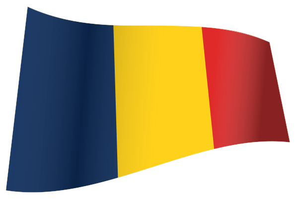 Chad Flag   Iconic Waving