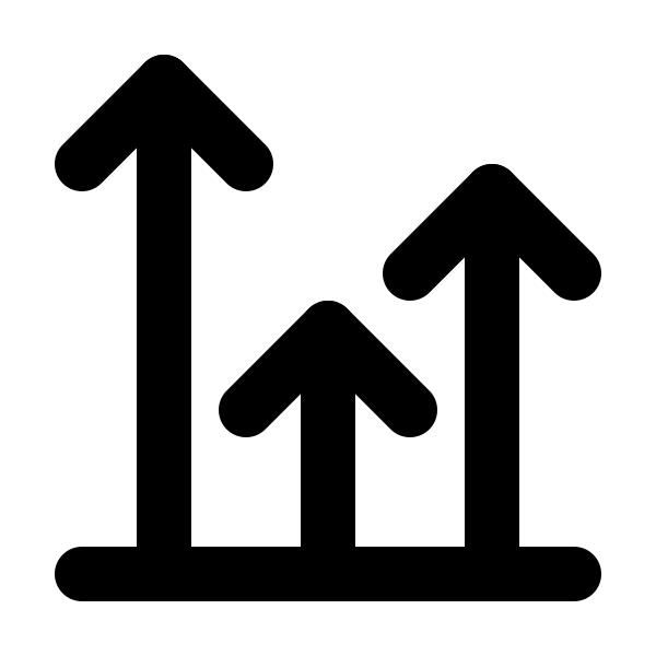 Chart Arrows Vertical