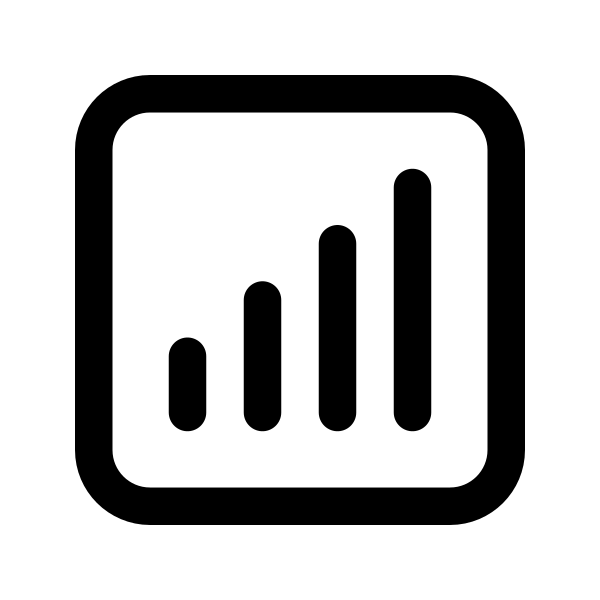 Chart Bar Square Vector