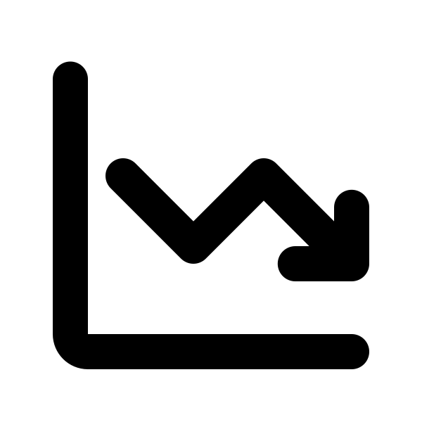 Chart Line Down