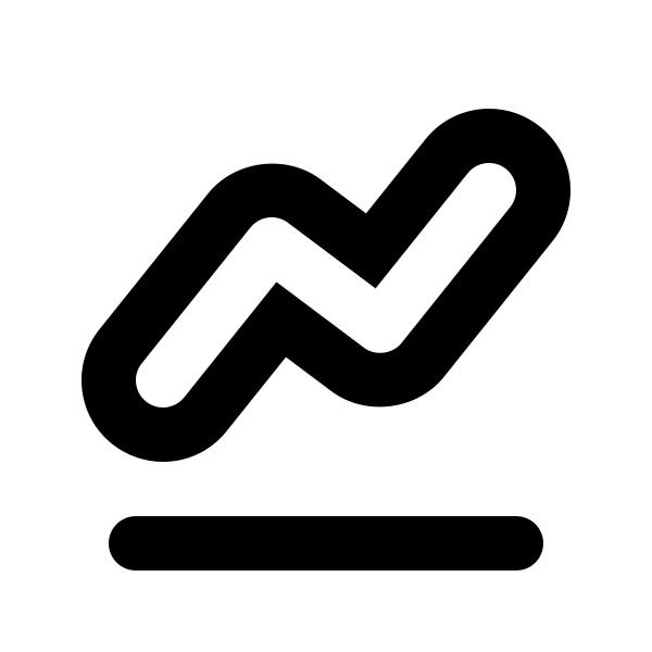 Chart Line Outline Vector