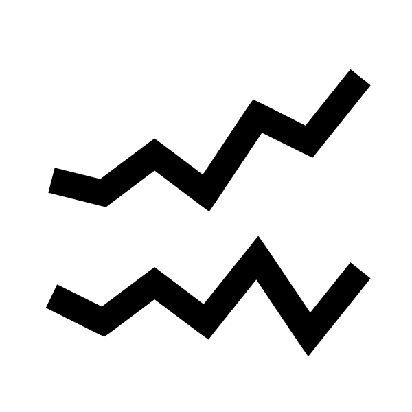 Chart Line Solid Vector