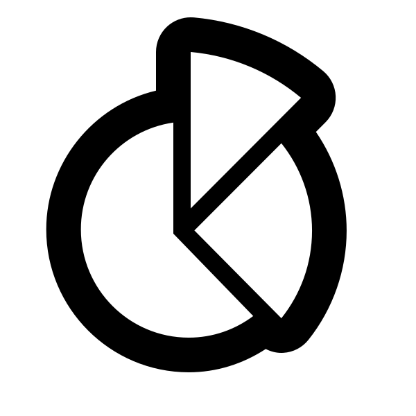 Chart Pie Outline Vector
