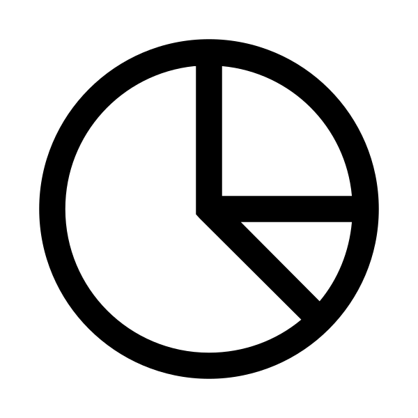 Chart Pie Solid Vector