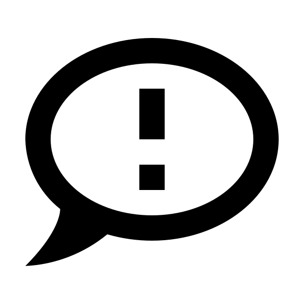 Chat Alert Outline