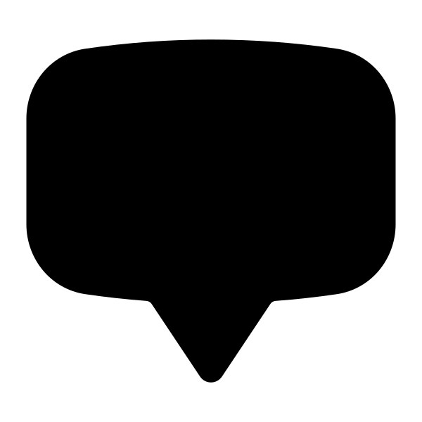 Chat Bubble Bottom Center