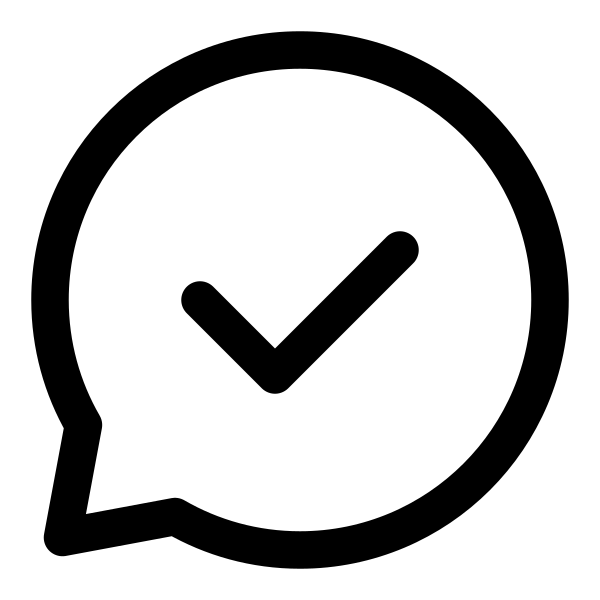 Chat Bubble Check