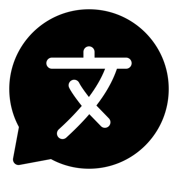 Chat Bubble Translate Vector