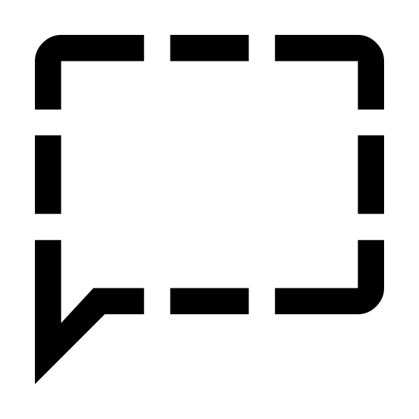 Chat Dashed Fill