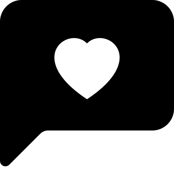 Chat Left Heart Fill