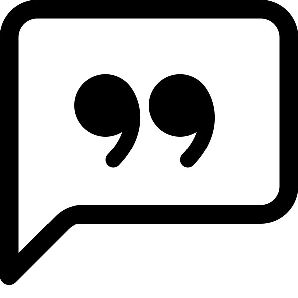 Chat Left Quote