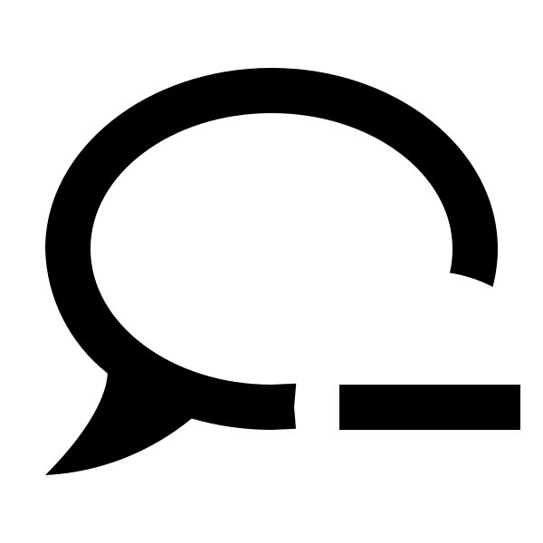 Chat Minus Outline