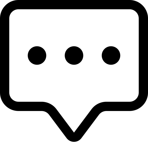 Chat Square Dots