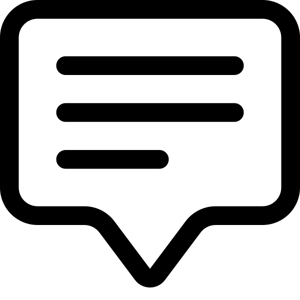 Chat Square Text