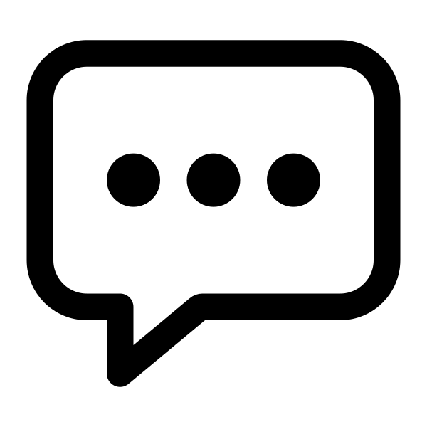 Chatbox Ellipses Outline