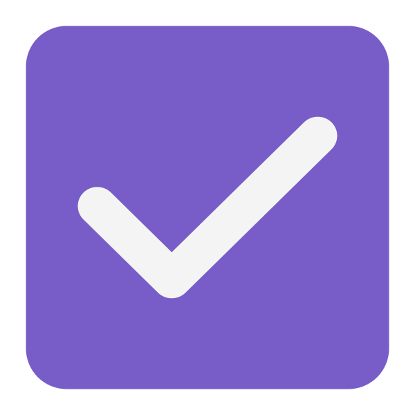 Check Box With Check Flat