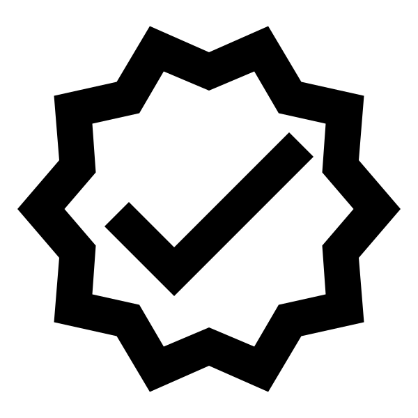 Check Decagram Outline