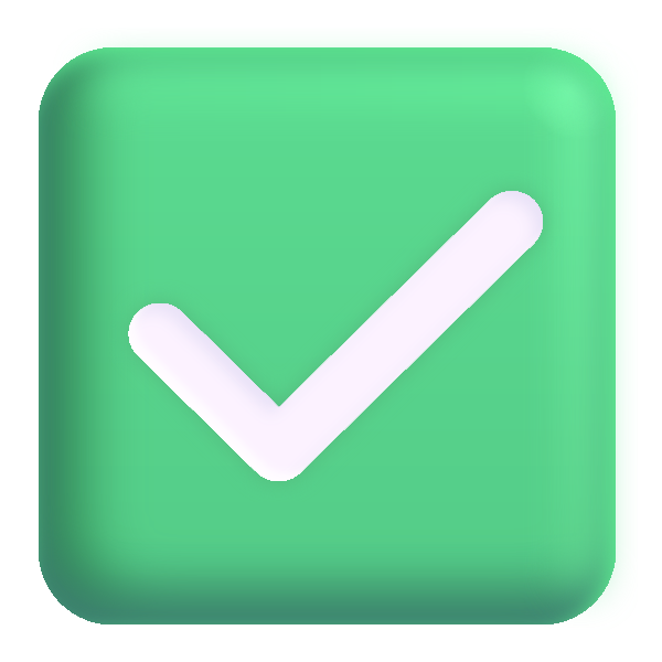 Check Mark Button Color Vector