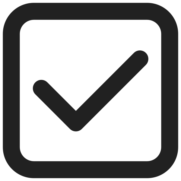 Check Mark Button High Contrast
