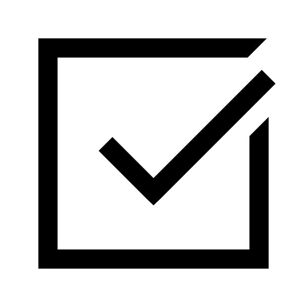 Check Square Solid Vector