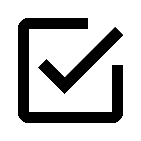 Checkbox Marked Outline