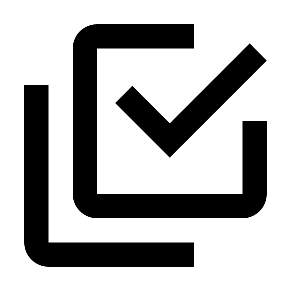 Checkbox Multiple Marked Outline