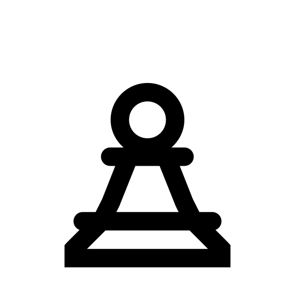 Chess Pawn Solid Vector
