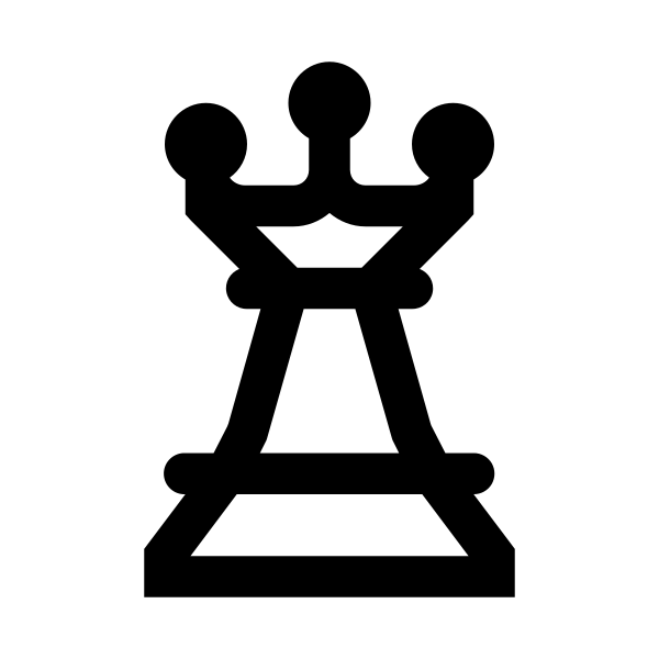 Chess Queen Solid Vector