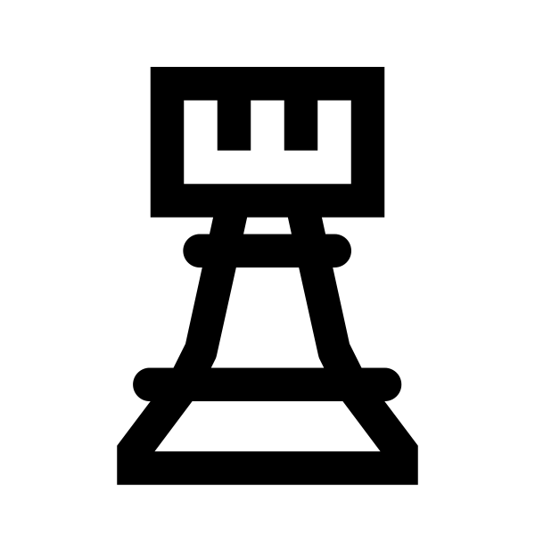 Chess Rook Solid Vector