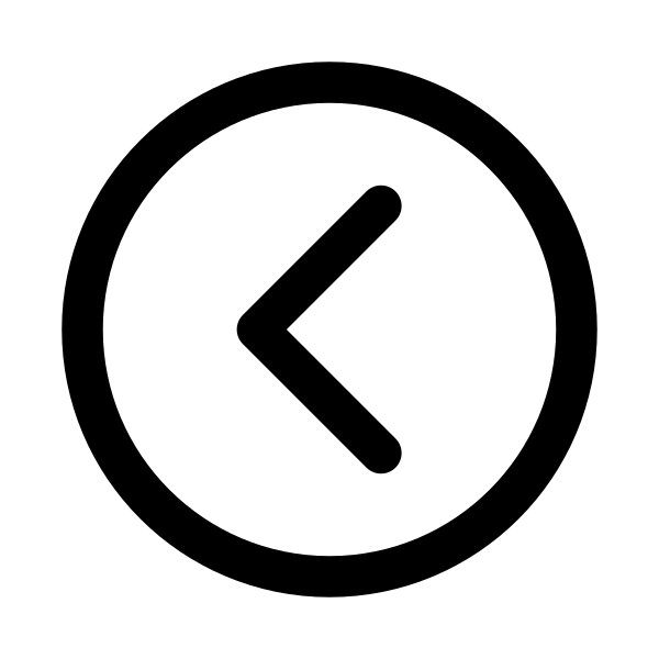 Chevron Back Circle Outline