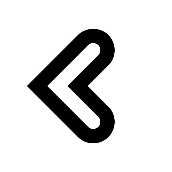 Chevron Left Outline Vector