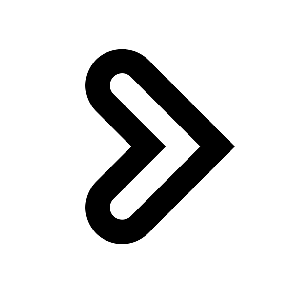 Chevron Right Outline Vector