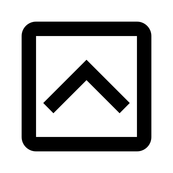 Chevron Up Box Outline