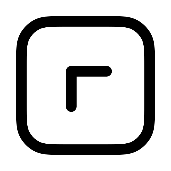 Chevron Up Left Square