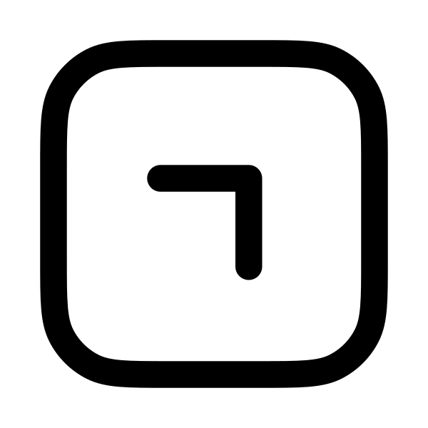 Chevron Up Right Square