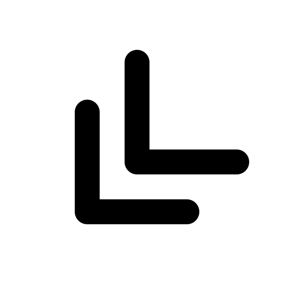 Chevrons Down Left