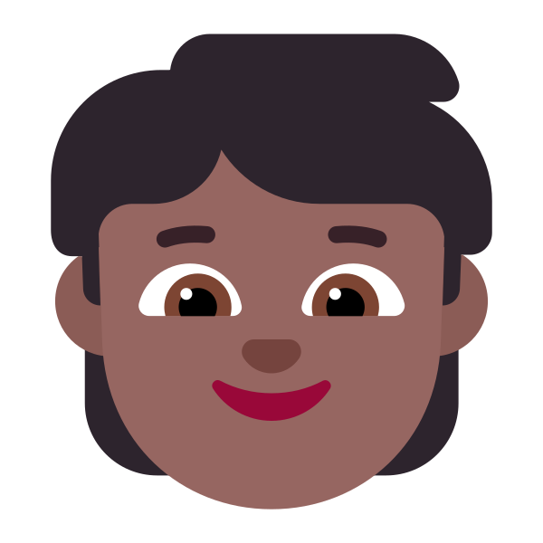 Child Flat Medium Dark Vector
