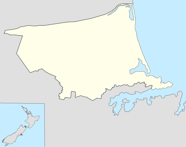 Christchurch, New Zealand District Map