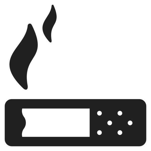 Cigarette High Contrast Vector