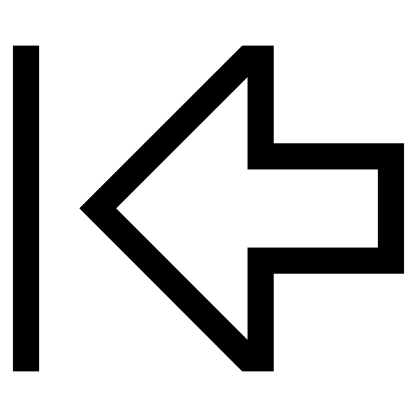 Cil Arrow Thick To Left