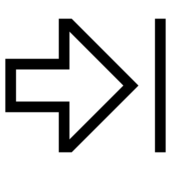 Cil Arrow Thick To Right
