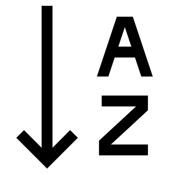 Cil Sort Alpha Down