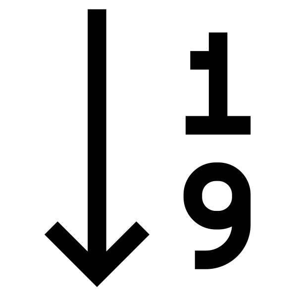 Cil Sort Numeric Down
